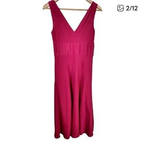 JCrew Elegant Silk Red Sleeveless Dress Sz 10P
